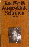 Kurt Weill, Ausgewahlte Schriften