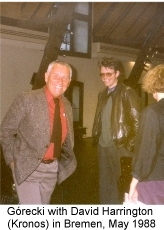 Gorecki with Harrington