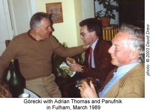 G�recki, Adrian Thomas, Panufnik  