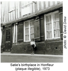 Saties birthplace in Honfleur, 1973